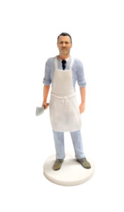 Figurine personnalisée boucher Figurine personnalisée boucher